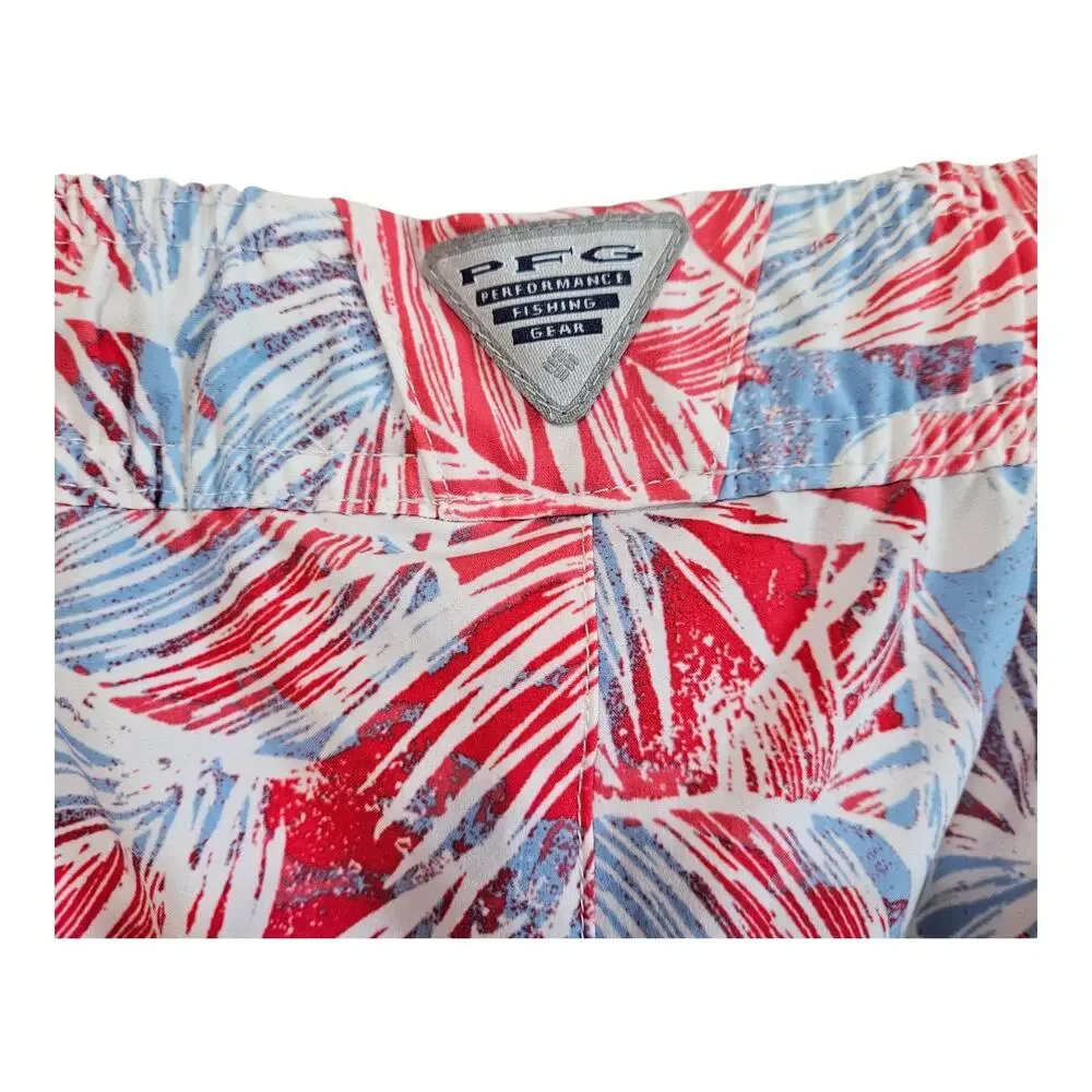 COLUMBIA PFG Men XXL 2XL Shorts Quick Dry Drawstring Fishing Resort Vacation 4